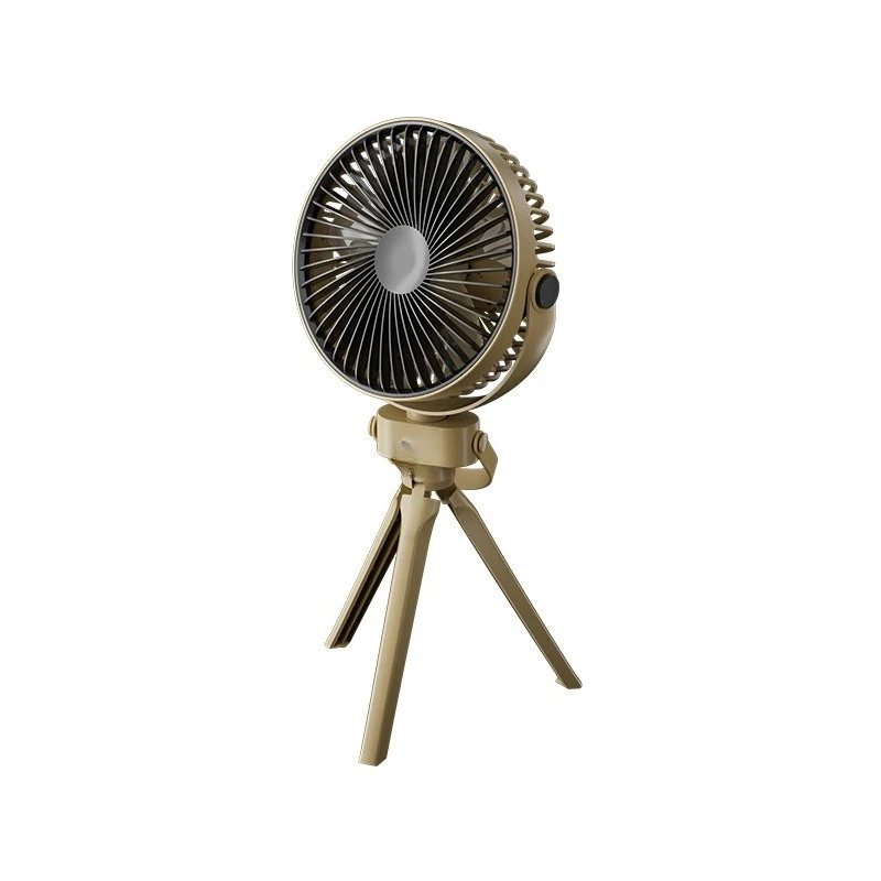 

Camping Fan With Night Light Triangle Bracket Electric Fan Outdoor Camping Portable Equipment