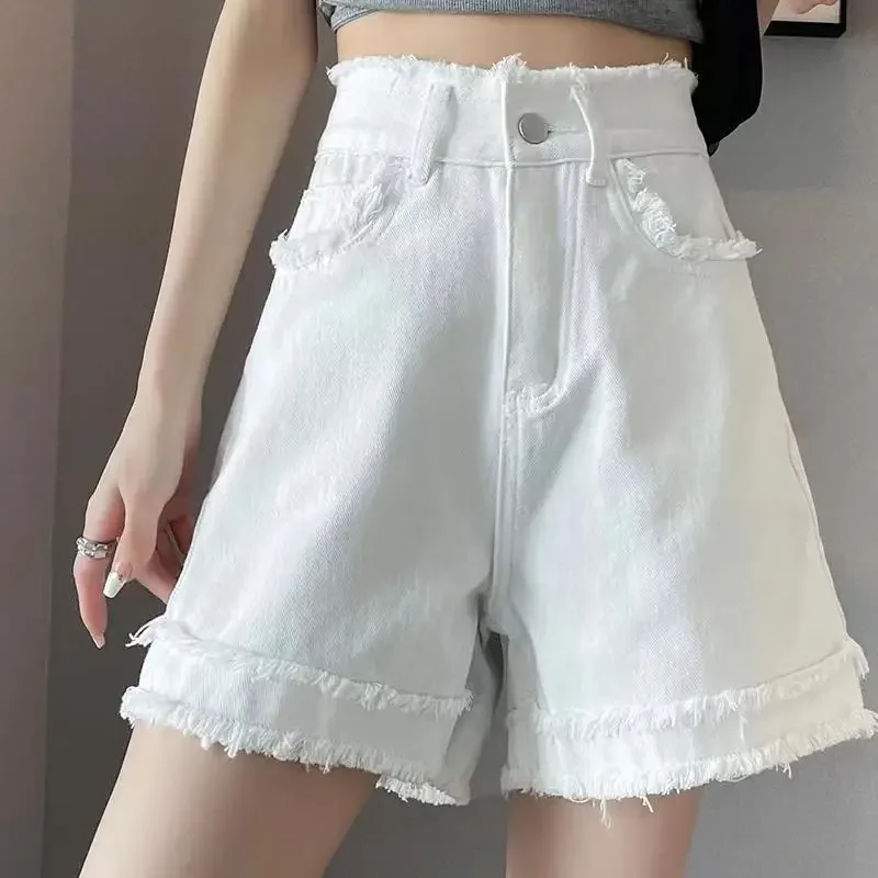 Short Jean Pants Woman Baggy Loose Korean Style Wide Denim Shorts for Women Jorts Design Harajuku Fashion Aesthetic XXL Outdoor