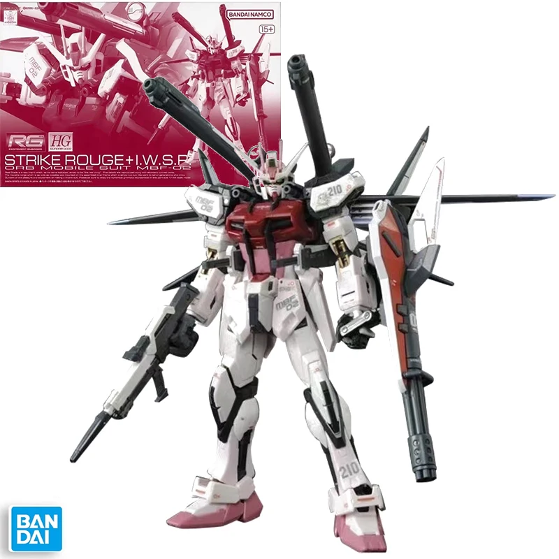

Оригинальные фигурки Bandai PB RG 1/144 Strike Rouge IWSP, мобильный костюм, вариации Strike Rouge, мобильный костюм, комплект пластиковых моделей