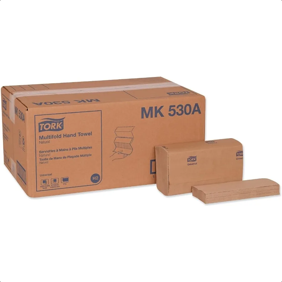 Toalla de mano plegable Tork Natural H2 Universal 100 fibras recicladas 16 x 250 hojas MK530A