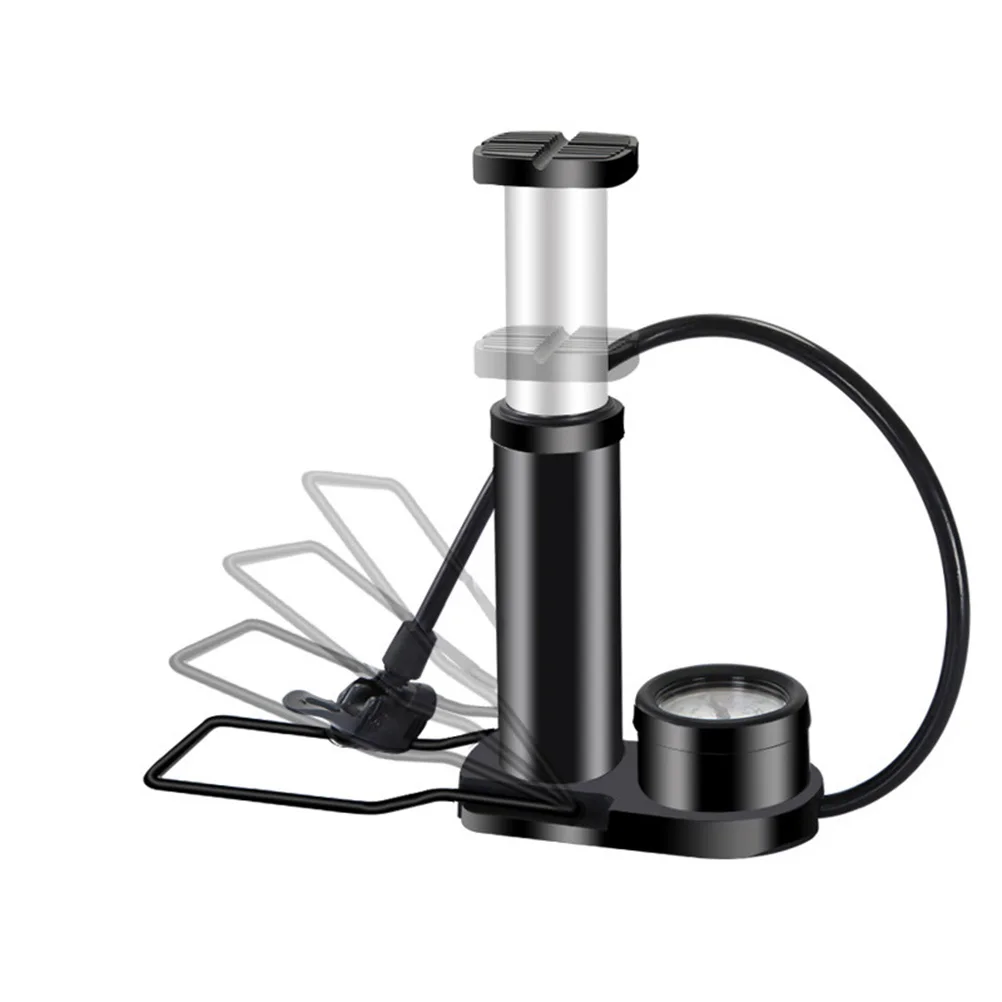

Mini Portable Bike Floor Pump High-Pressure Tire Inflator For Electric Motorcycle Air Bed Ball Dual Valve French Usa Gas