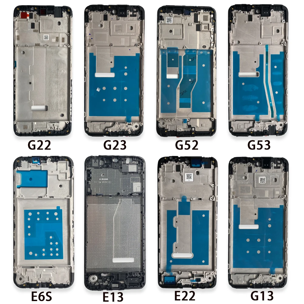 

10 Pcs Front Housing Bezel Frame Housing LCD Housing Front Middle Frame Cover For Moto G72 G60 G53 G52 G23 G22 G13 E22 E13