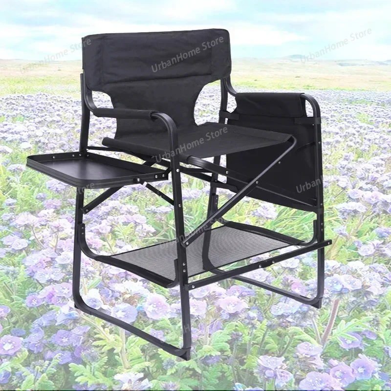 Simple Outdoor Portable Multifunctional Aluminum Alloy Folding Chair Easy To Carry Makeup Chair Leisure Director Chair