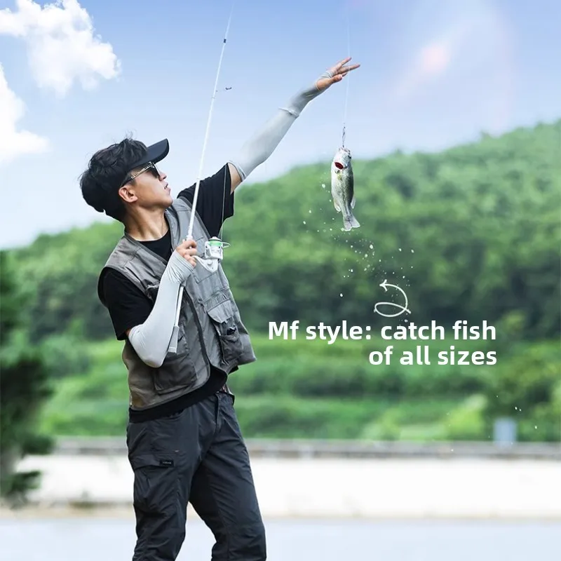 مجموعة كومبو لقضيب الصيد، مجموعة قضيب الصب المحمولة خفيفة الوزن للمبتدئين، عمود كربون متين مدمج للمياه العذبة البحرية #4