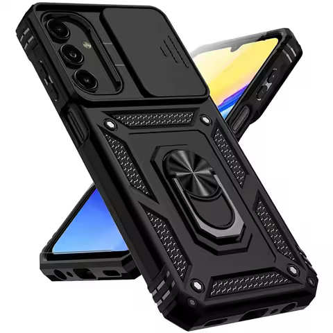 Military Grade Armor Magnetic Stand Case for Samsung Galaxy S24 S23 Ultra S22 S21 Plus S20 Fe A55 A54 A15 5g Slide Camera Cover
