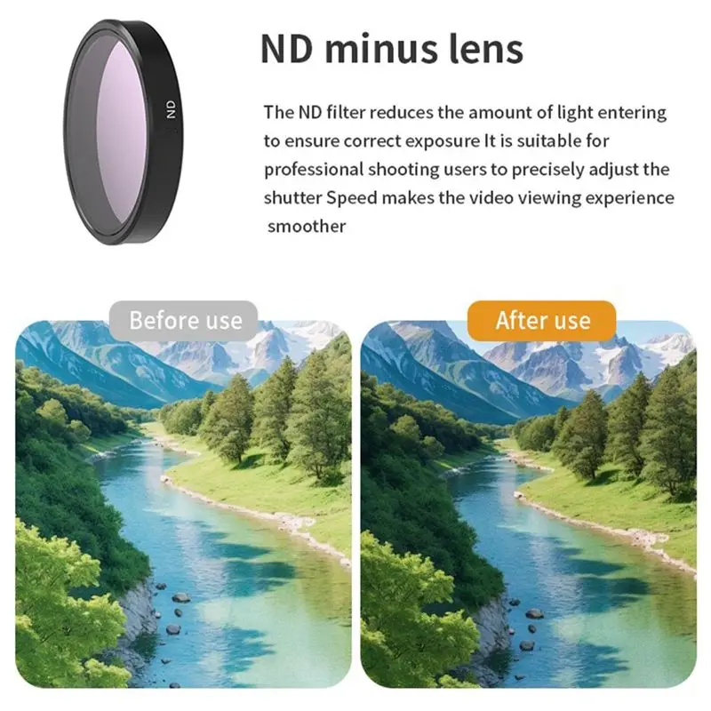 B04C-CPL UV ND16 Filter Set For Djl Osmo Nano Camera Lens Filters Anti Scratch Neutral Density Filter Circular Polarizer