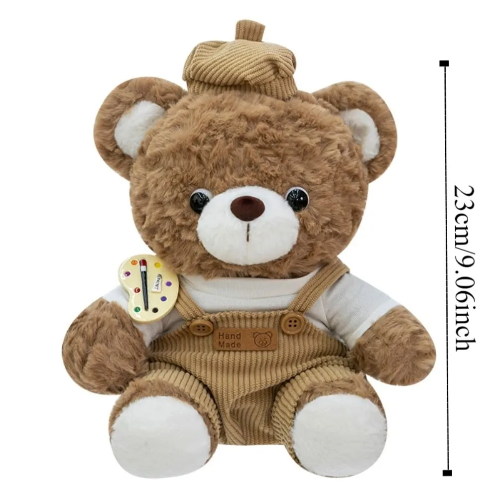 Con sombreros, ropa de oso, juguetes de peluche, conejito esponjoso, juguetes de peluche suaves, conejo interactivo de dibujos animados, Animal relleno