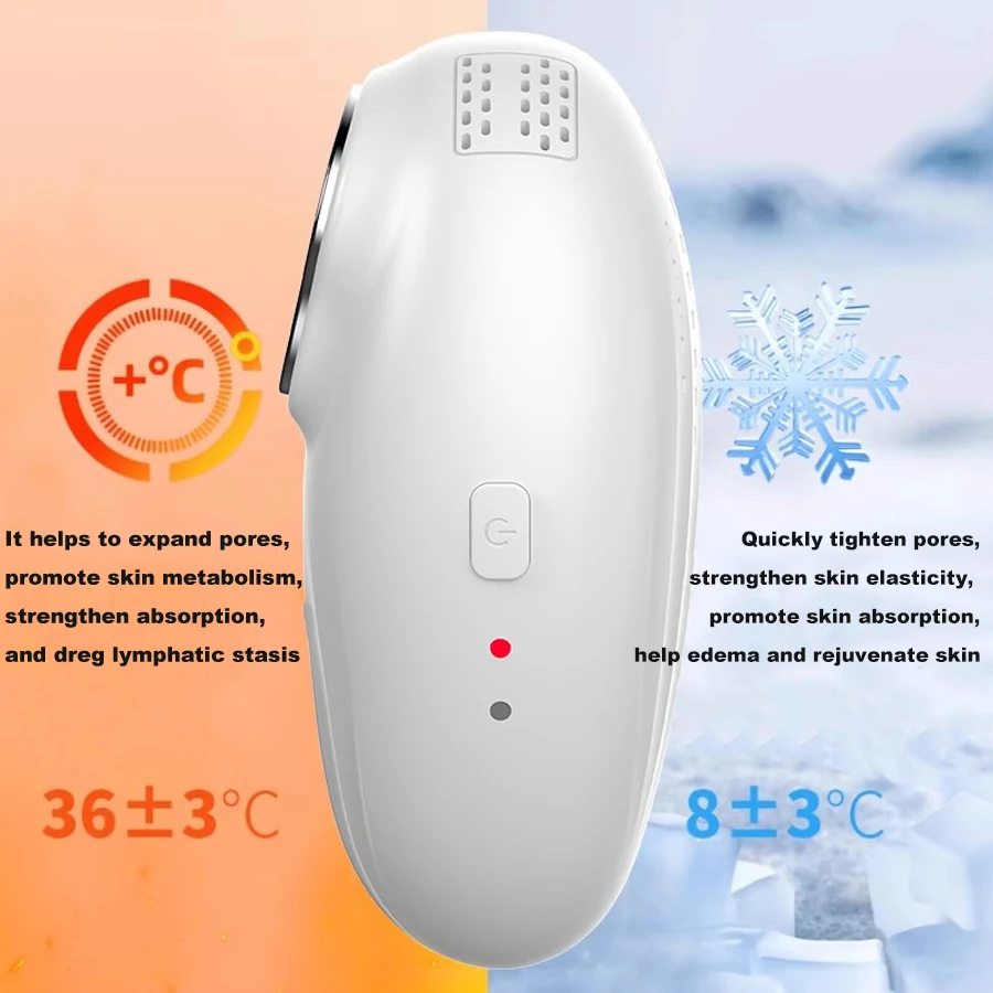 2025 Neue Gesichtsschönheitsmaschine, kalter und heißer Hammer für die Gesichtsstraffung, Hautstraffung, Schmerzlinderung, kühlendes Massagegerät
