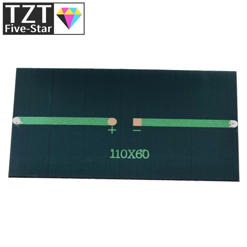 6V 160mA 0.96W Solar Panel 110X60MM Standard Epoxy Polycrystalline Silicon DIY Battery Power Charge Module Mini Solar Cell toy