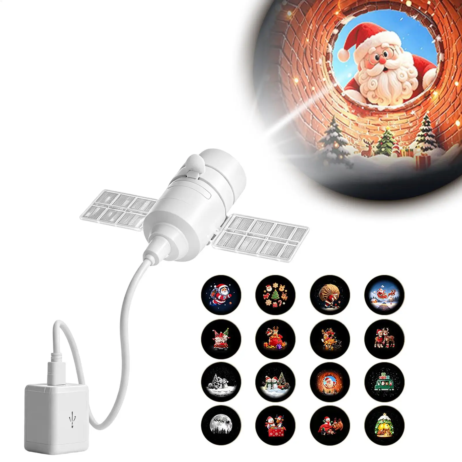 Christmas Projector Plug and Play Galaxy Night Light with 16 Films Starry Sky Projection Night Lamp for Kids Adults Home Living