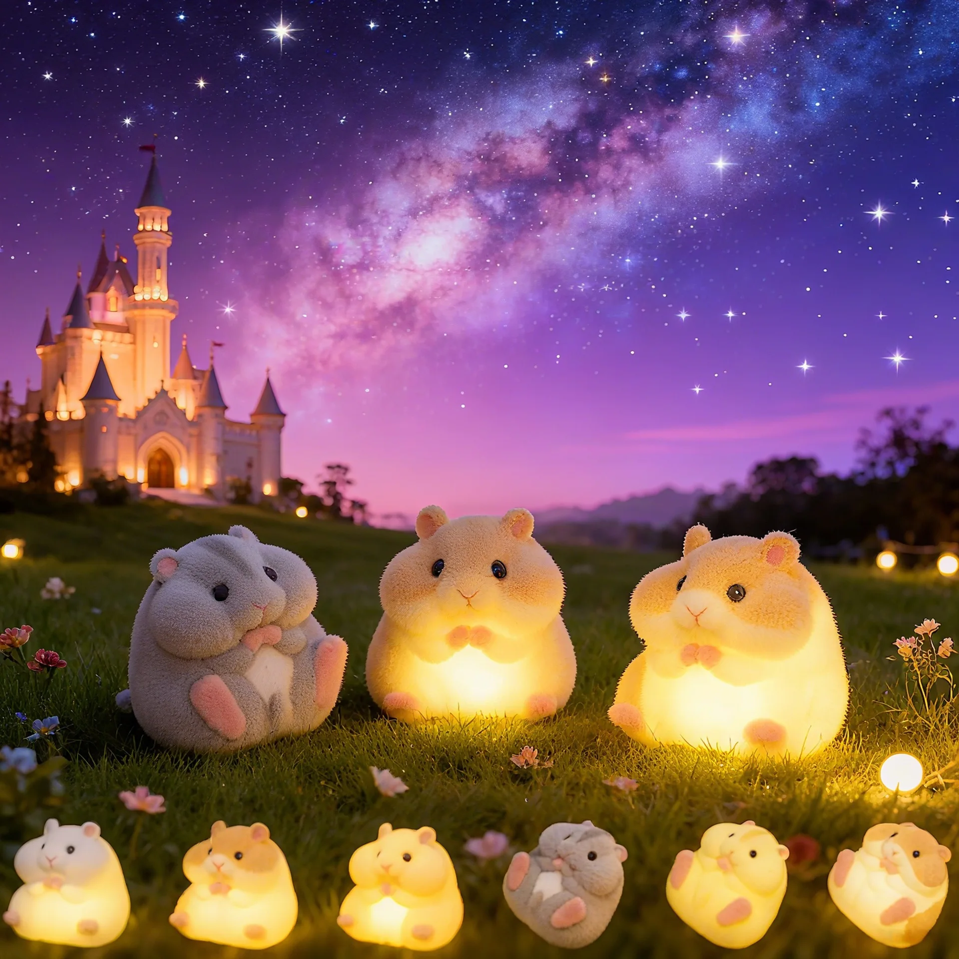 

Капсульная игрушка Gacha, светящиеся в темноте хомяк, мягкие фигурки, мягкие милые флокированные толстые молочные кавайные животные, сжимаемые подарки для снятия стресса