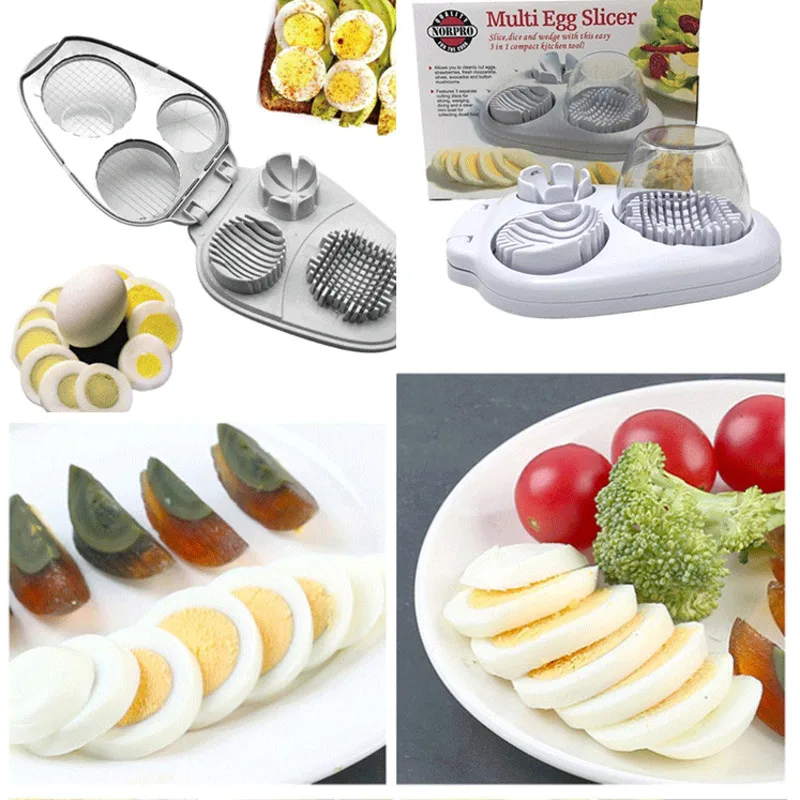 Fruits Vegetable Manual Home Dicing Stainless Steel Multifunctional Slicing Cutter Avocados Kitchen Tool Practical Eggs Slicer