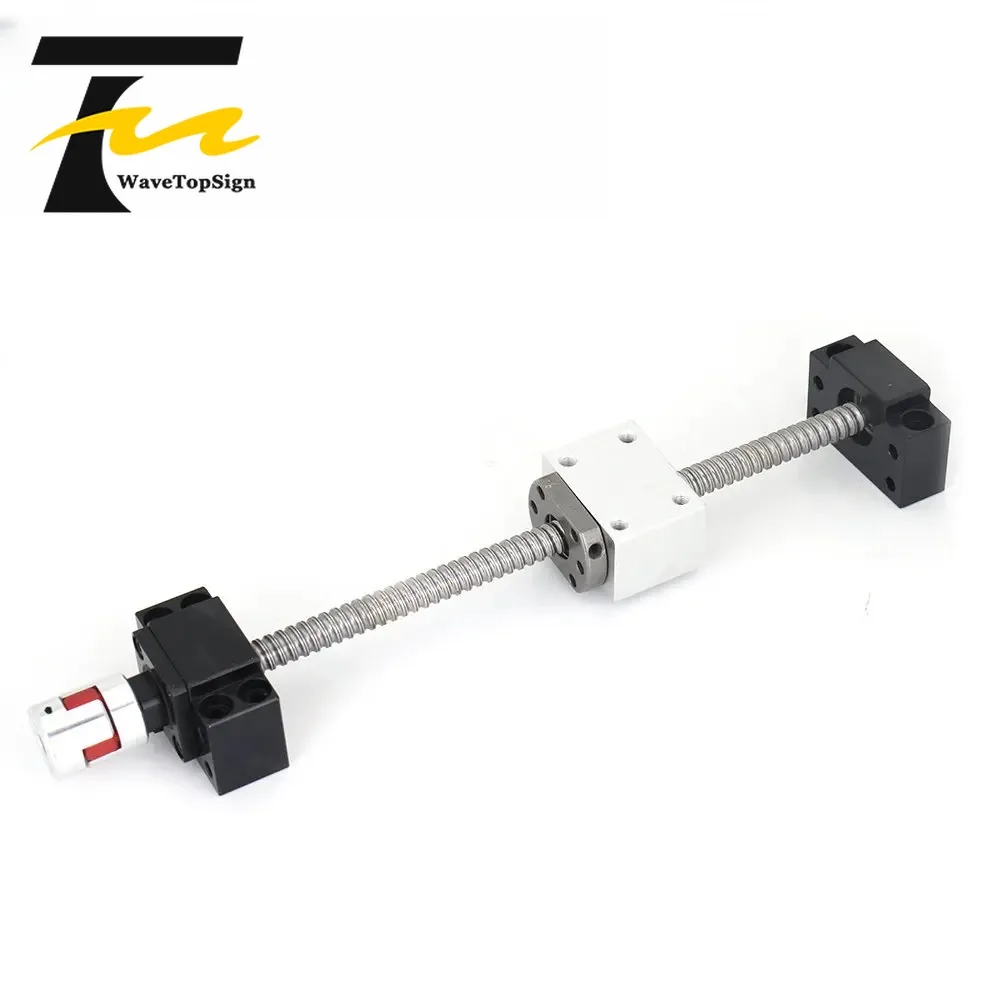 wavetopsign SFU3205 Ball Screw Nut BK25 BF25 40x55mm 300 400 600mm End Machined Nut Holder Coupling For Cnc 3D Printer