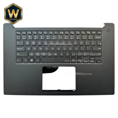 S For Dell XPS 15 9550/Precision 5510 Upper Case Palmrest with US Backlit Keyboard