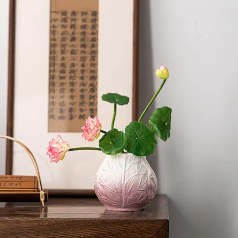 Porcelain Cabbage Corn Design Vase Tabletop Ornaments Decoration Hydroponic Flowerpot Plant Pot Garden Home Decor