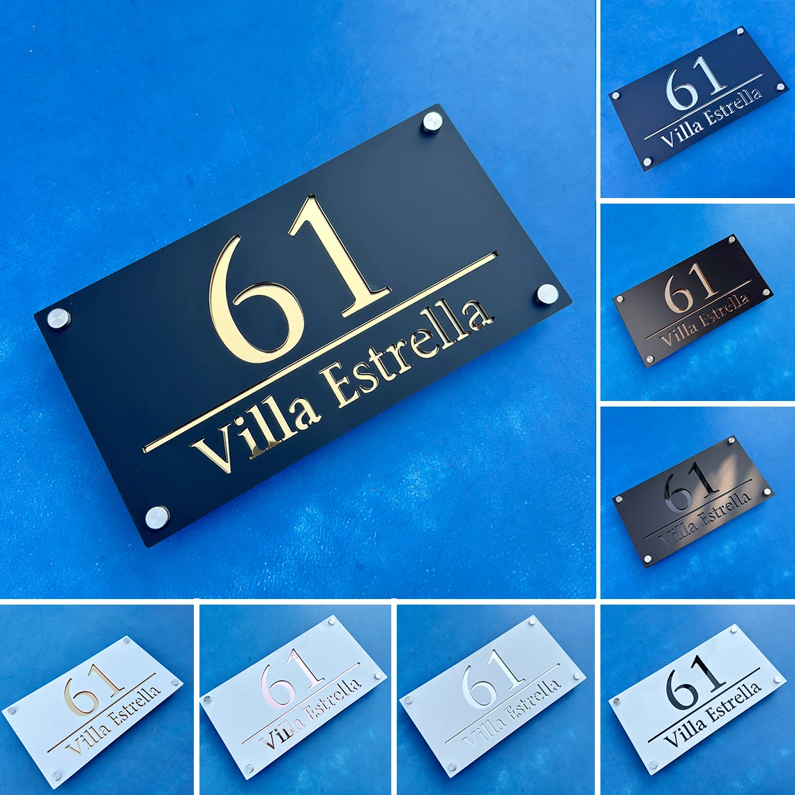 

Персонализированные 3D-номера для дома из акрила, вырезанные на плоттере, для наружного применения, для кукольных домиков, адресные номера для дома, уличные вывески, многоразмерные таблички для дома