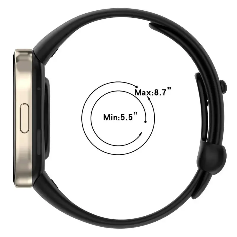 Pulseira oficial para Xiaomi Redmi Watch 3, pulseira de substituição de silicone macio ativo, pulseira colorida