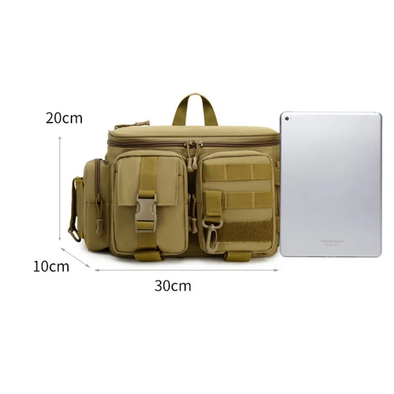 Multifunctional Luya Waist Bag - Large Crossbody Storage Backpack with Plug-In Fishing Accessories