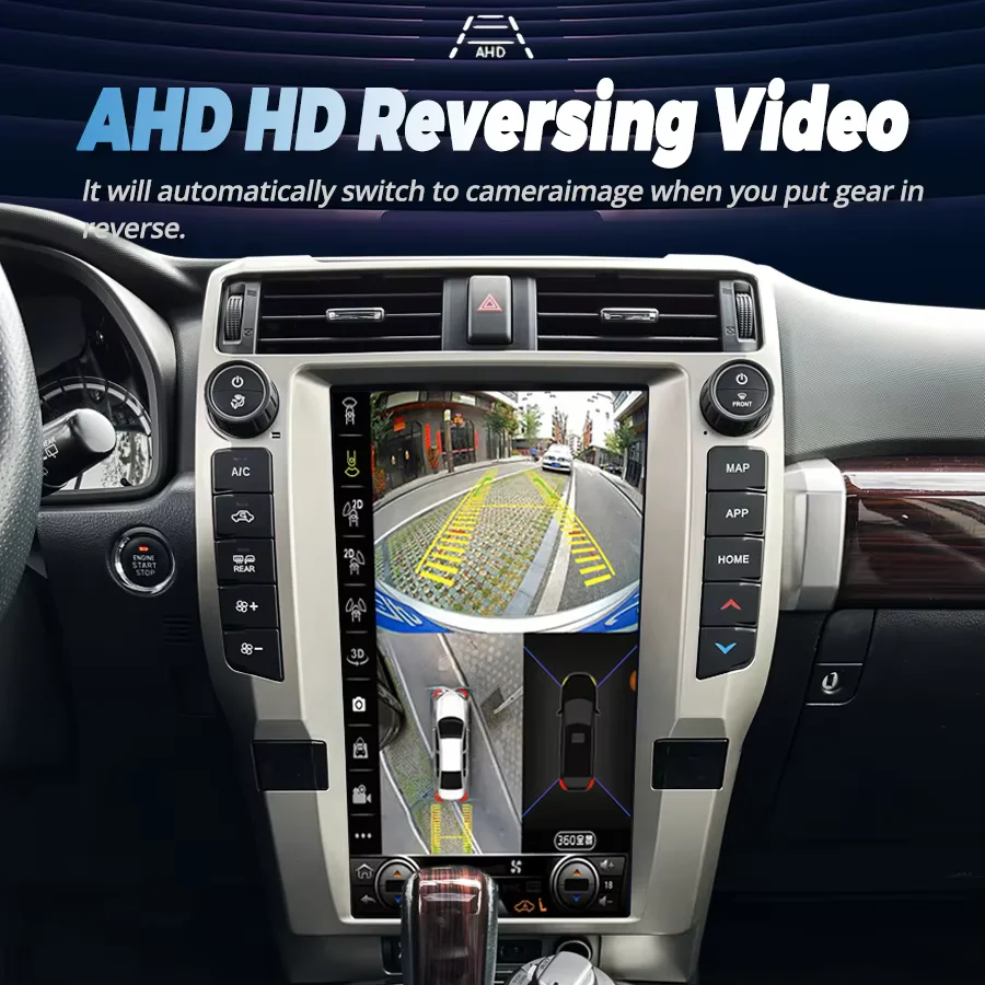 

New 15.6 " Carplay Auto Head Unit Monitor For Toyota 4Runner 2010 -2022 Android 12 Car Radio Stereo Navigation Multimedia Player