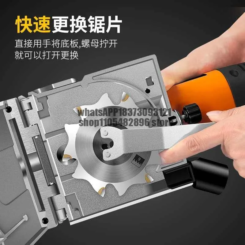 One-time forming multi-functional woodworking decoration household tenoning machine