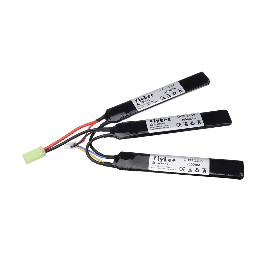 2600mAh 11.1V Lipo Battery / Charger 3S Water Gun Battery for AKKU Mini Airsoft BB Air Pistol Electric Toys RC Parts #125MM