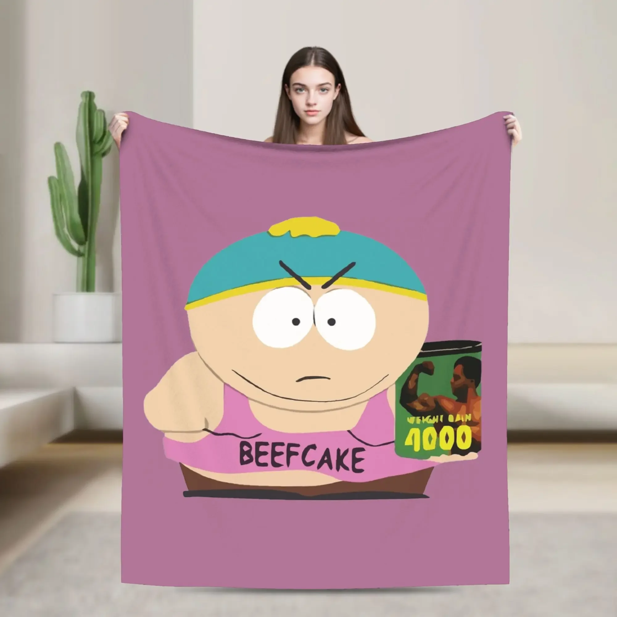 

BEEFCAKE Southparks Fleece Blanket UltraSoft Winter Throw for Sofa Travel and MultiUse Comfort