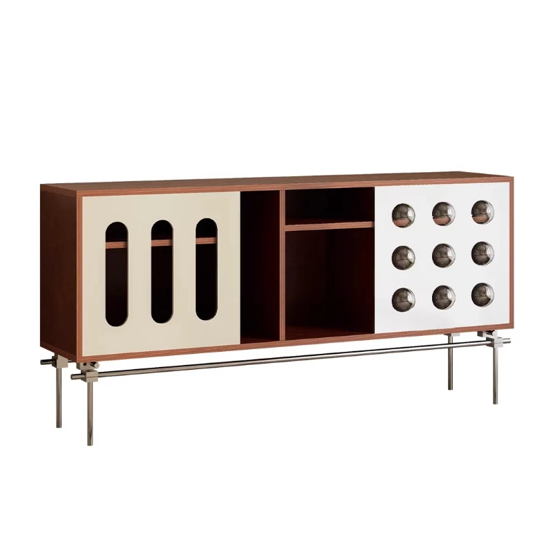 

Second-hand solid wood sideboard, wall-to-wall integrated storage cabinet, marine board storage cabinet