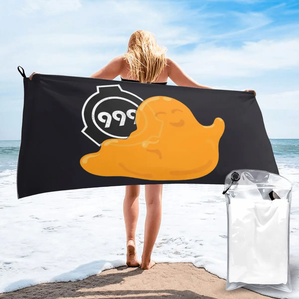 SCP 999 The Tickle Monster Toalla de playa Toallas rápidas absorbentes de secado rápido de microfibra suave para piscina