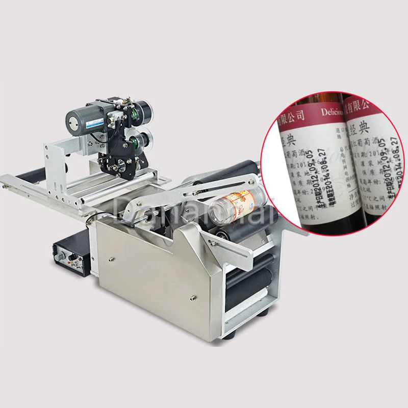 

Этикетировочная машина для круглых бутылок, настольная банка, машина для печати даты в бутылке винограда, виноградное вино