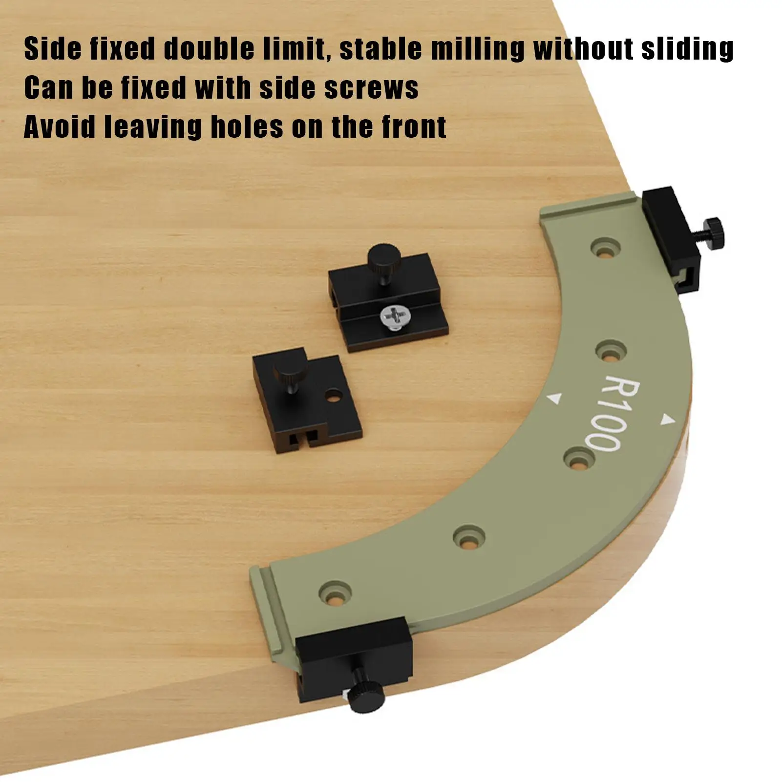 Guia de roteamento de canto, grandes modelos de canto para carpintaria, interno e externo, leve, ferramenta de corte para casa