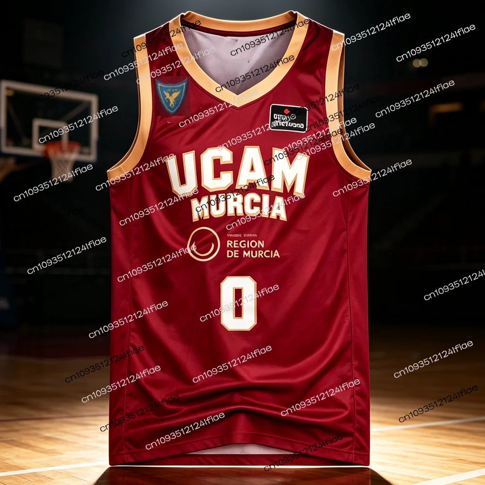 UCAM Murcia 26/27 Basketball Home Game Jersey, Fan Special Jersey Kit, Spanish Basketball Jersey, Quick-drying Sports Vest