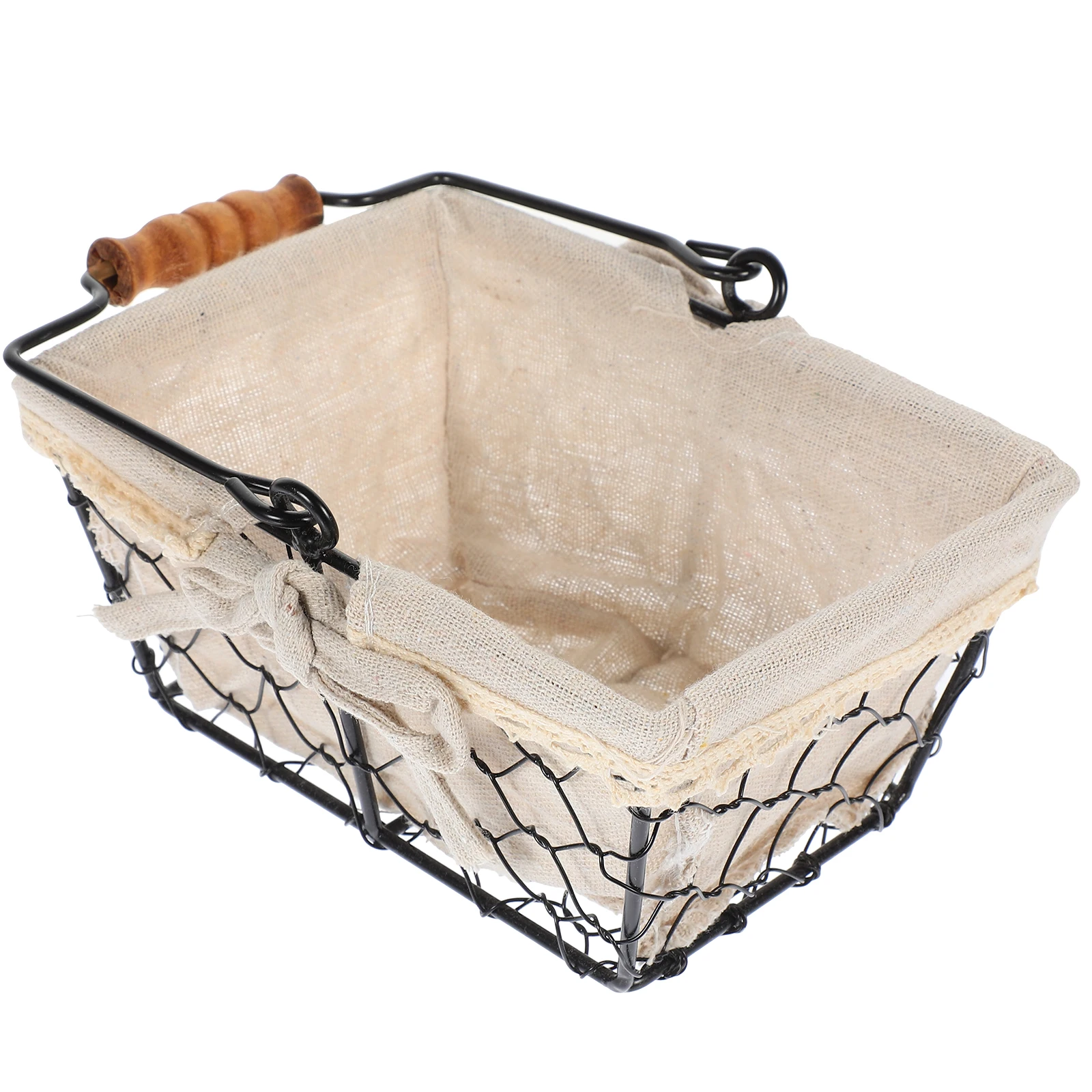 Cesta de armazenamento de metal, grande capacidade, ferro, lanche, bancada de cozinha, suporte de frutas, mesa, artigos diversos, cesta de metal, ganizing