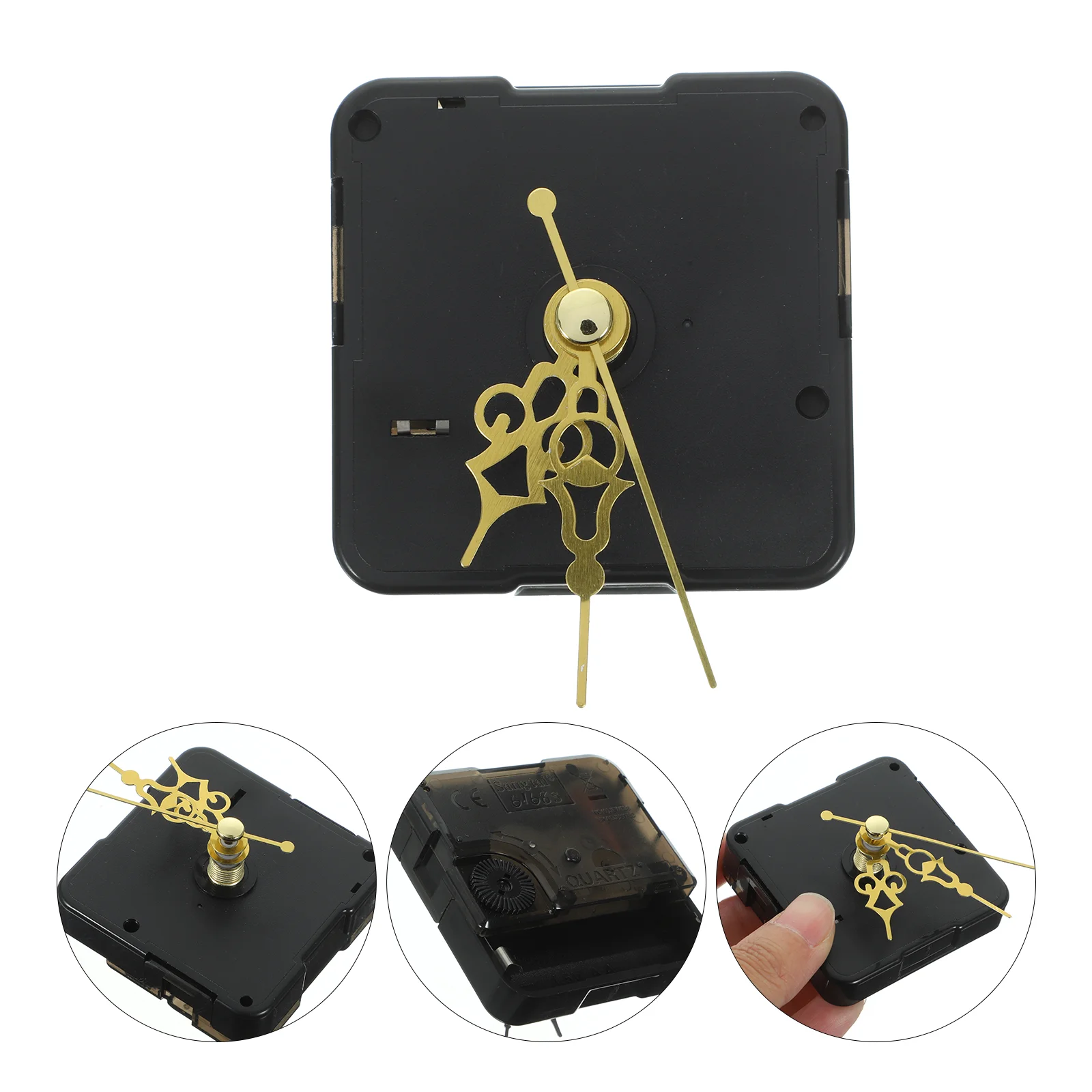 Clock Supply Hands Kit Desk Movement Silent Small Wall DIY Table Suitable for 10-12cm Accessories Golden Plastic