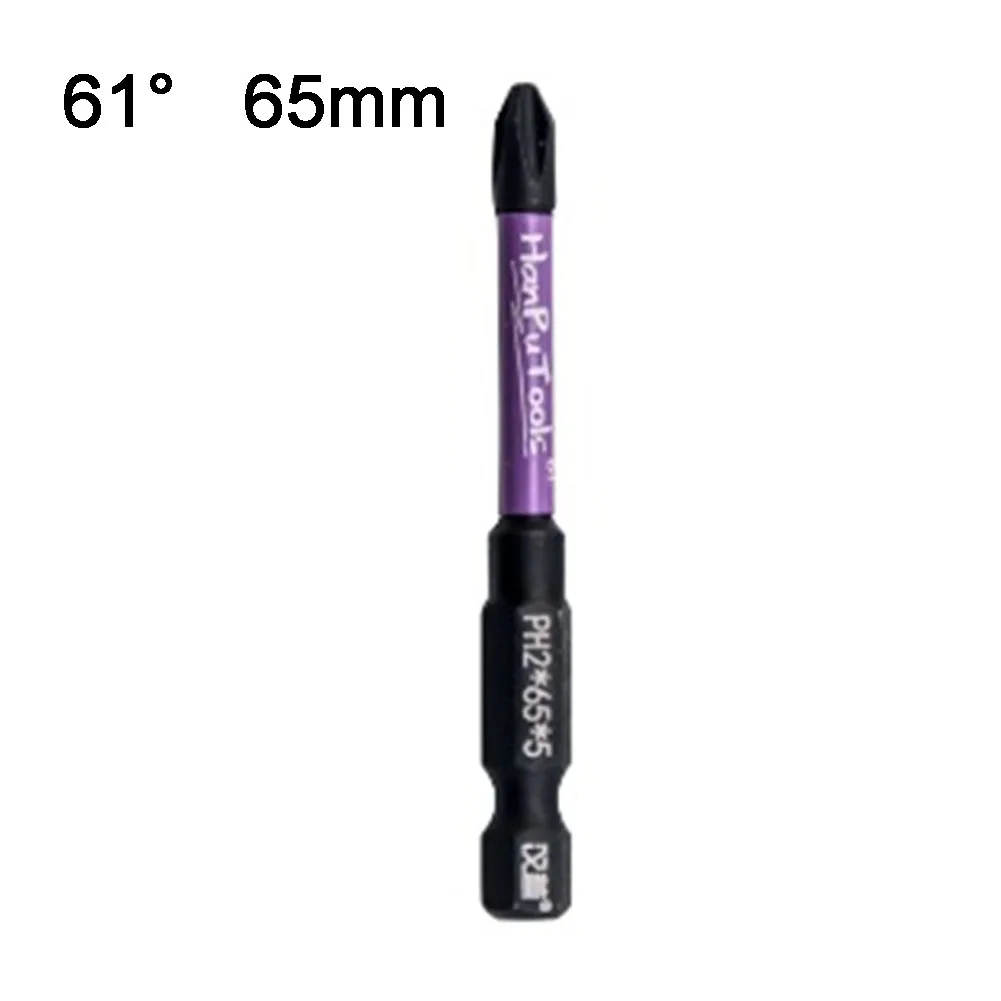 Practical New 1/4\'\'(6.35mm) Hex Screwdriver Bits 1 Pcs Cross Screwdriver Bit Electric Screwdrivers HRC61° HRC63°