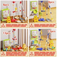 Kids Cleaning Toy Set for Toddlers Mini Broom Dustpan Mop Pretend Play Housekeeping Supplies Kits Montessori Toys Girl Boy Gifts 6