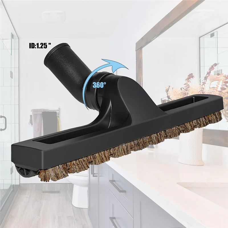 UNCL Universal Vacuum Attachments Kit Accessories - Includes Horse Hair Vacuum Brush, Hose Adapters For 2 1/2In To 1 1/4In