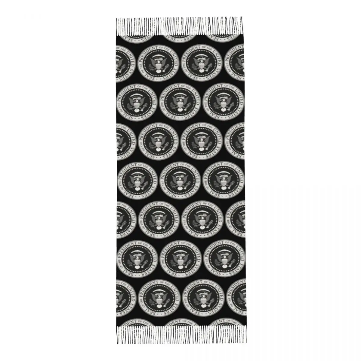 Seal Of The President Of The United States Scarf Tassel Scarves for Women Soft Warm Shawls and Wrap Large Fall Winter Shawl Wrap
