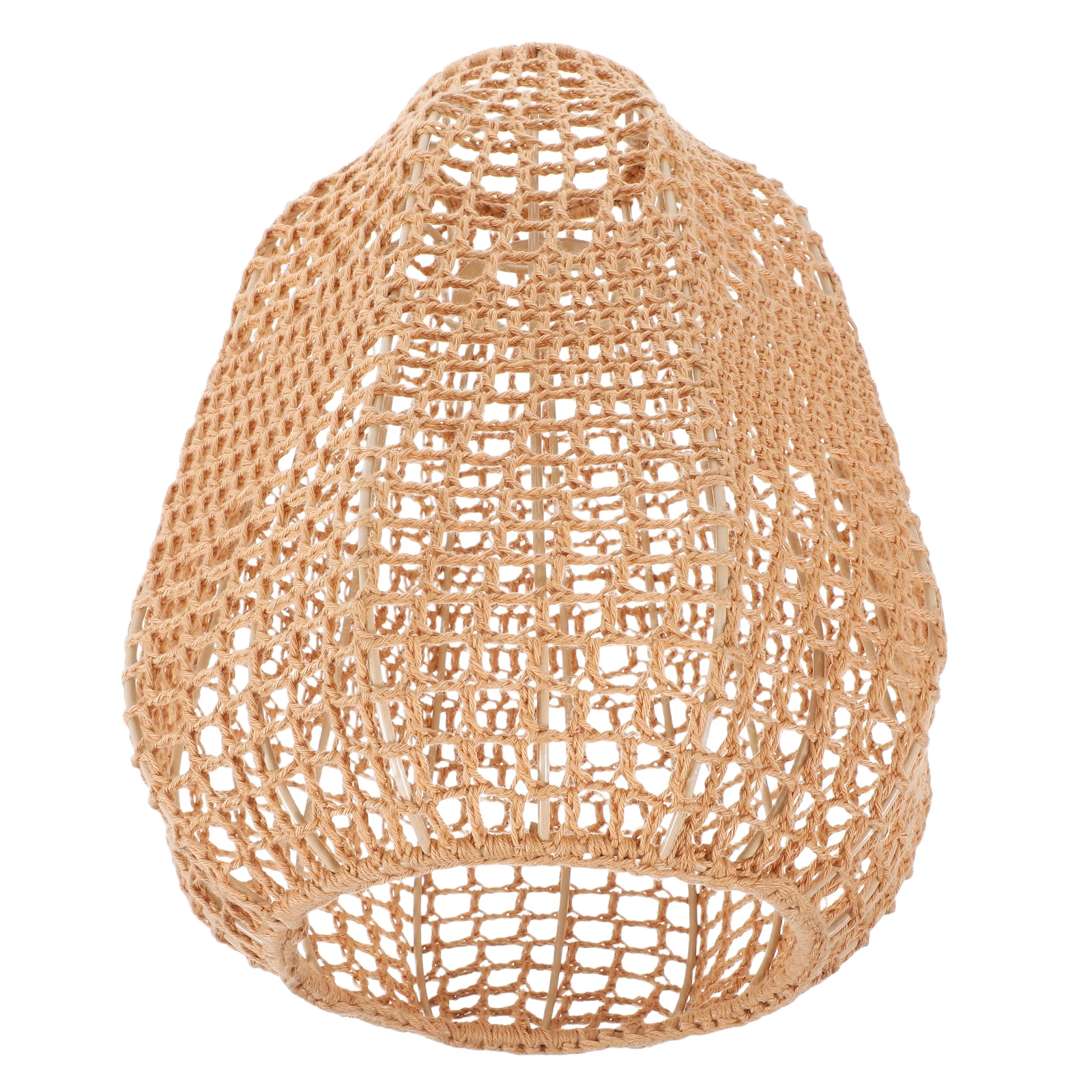 

Cotton Rope Lampshade Handmade Bohemian Woven Shade Ceiling Light Replacement Decorative Boho Pendant Lamp Covers Rattan Drum