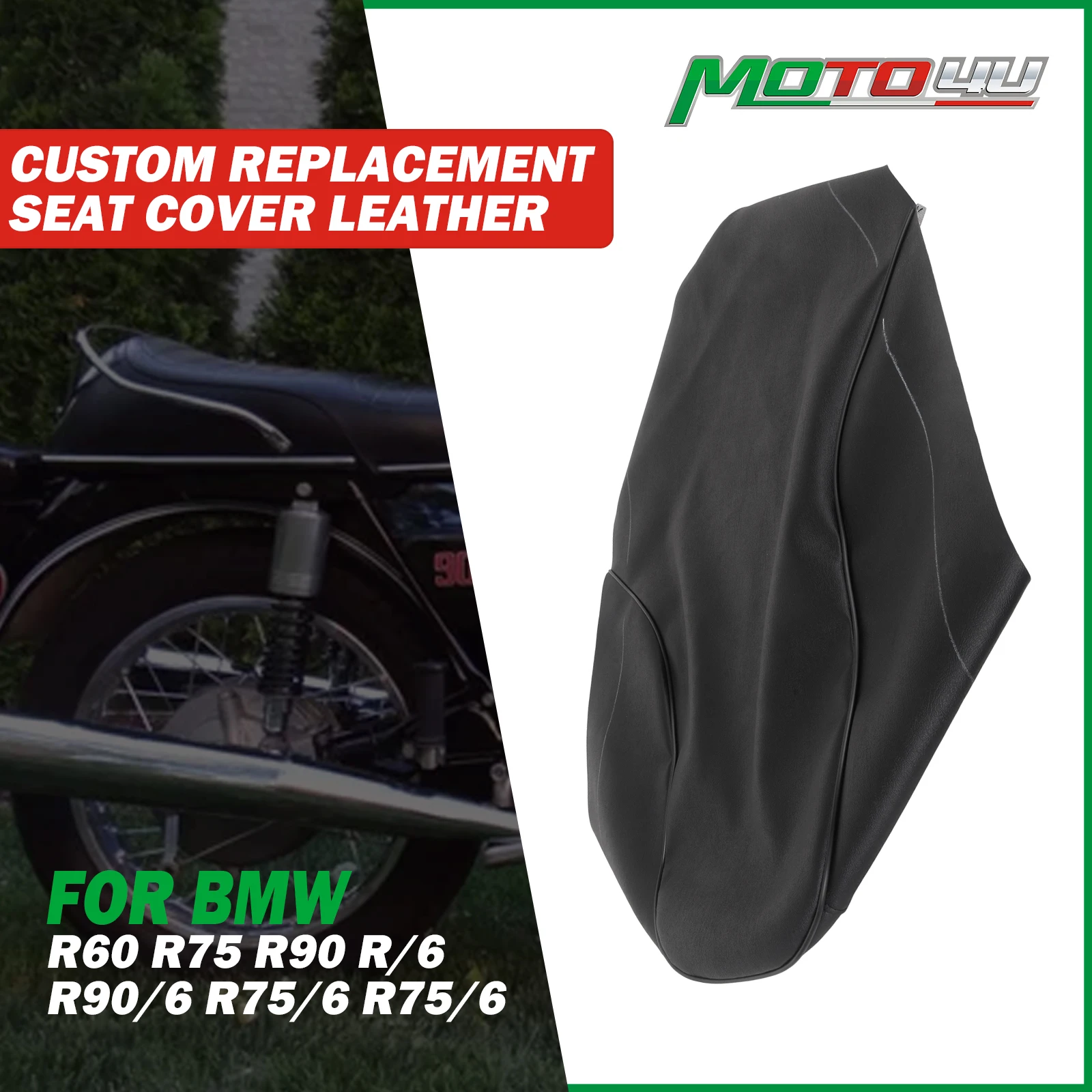 

For BMW R60 R75 R90 R/6 R90/6 R75/6 R75/6 Cafe Racer Custom Replacement Seat Cover Motorcycle Cushion Leather replace