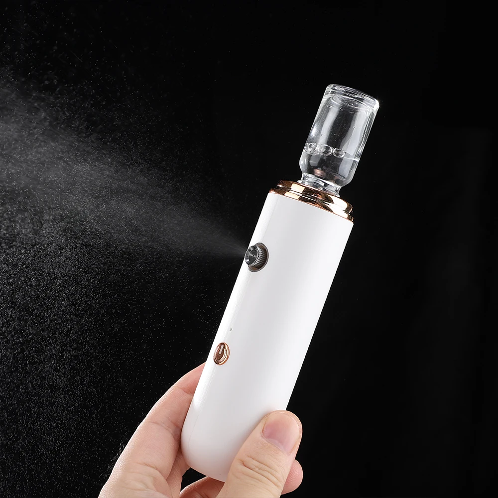 120kpa High Pressure Nano Mist Sprayer Office Portable Humidifier Mini Nanometer Red Blue Light Hydrating Instrument Skin Care