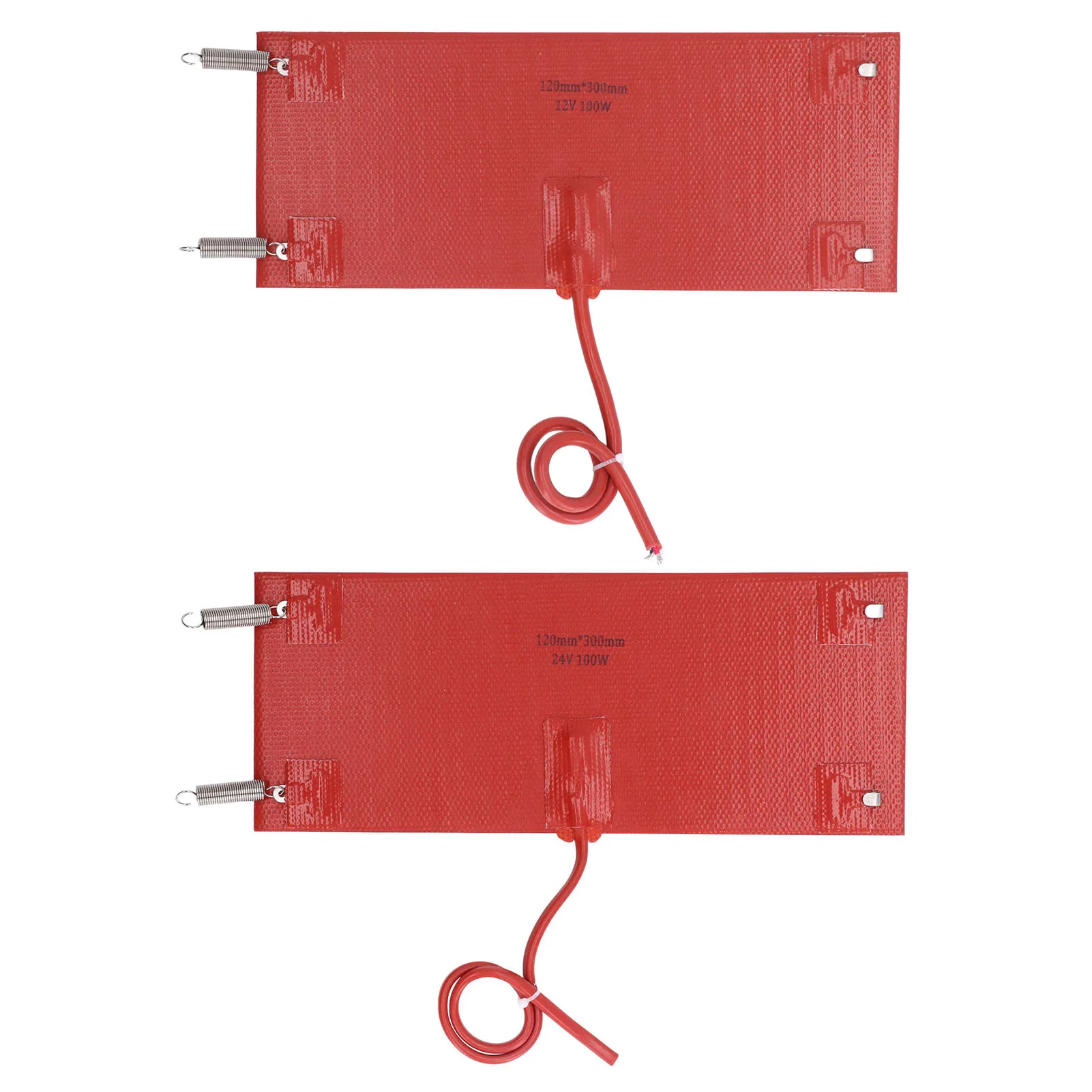 

Flexible Heater Mat Silicone Heating Pad Waterproof Heater Mat Warmer 300x120mm 100W for Vehicle Car Silicone Rubber Heating Pad