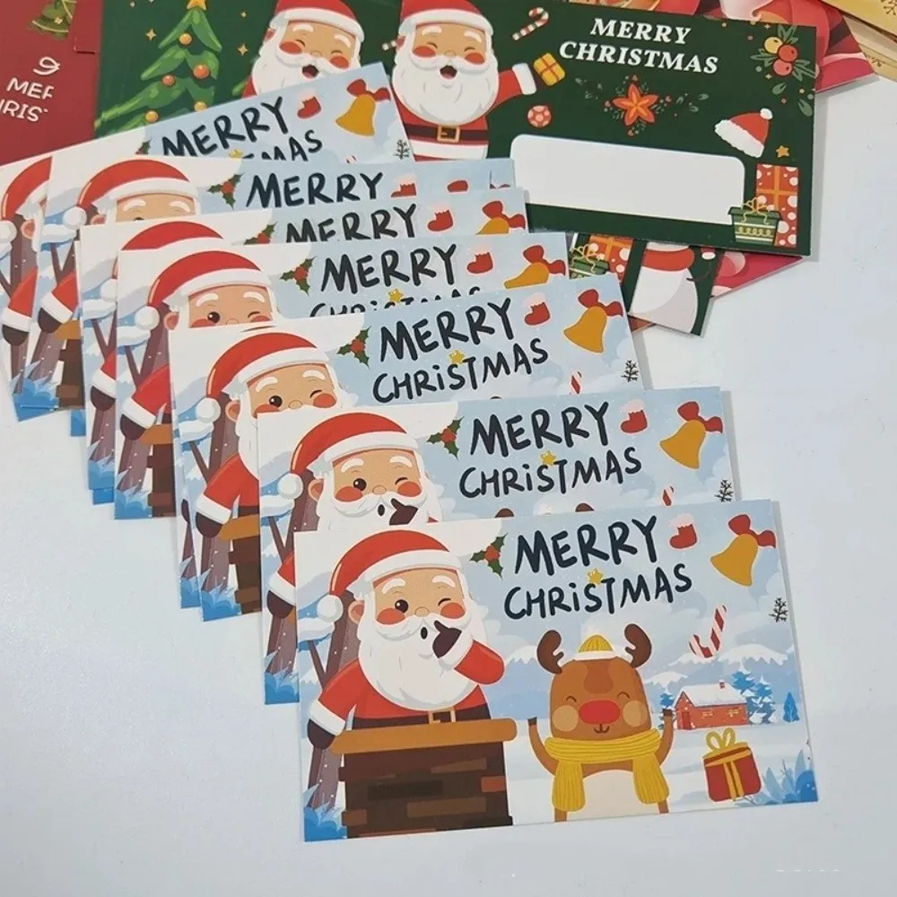 30 Set Write‑In Christmas Scratch Off Cards Opaque Coating Self-Scratchable Xmas Interactive Game Cards Cartoon Themed