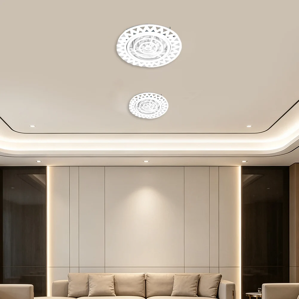 For Peaceful Sleep Edgeless Air Outlet Abs Air Diffuser Adjustable Air Outlet Design Fireplace Part Easy To Clean Design
