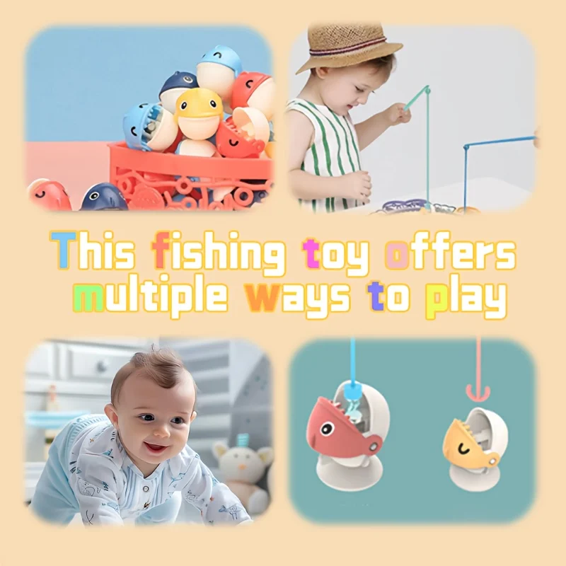 51 pezzi Giocattolo da pesca elettrico per bambini - Set di dischi da pesca rotanti - Giocattolo per bambini e genitori per interattare insieme