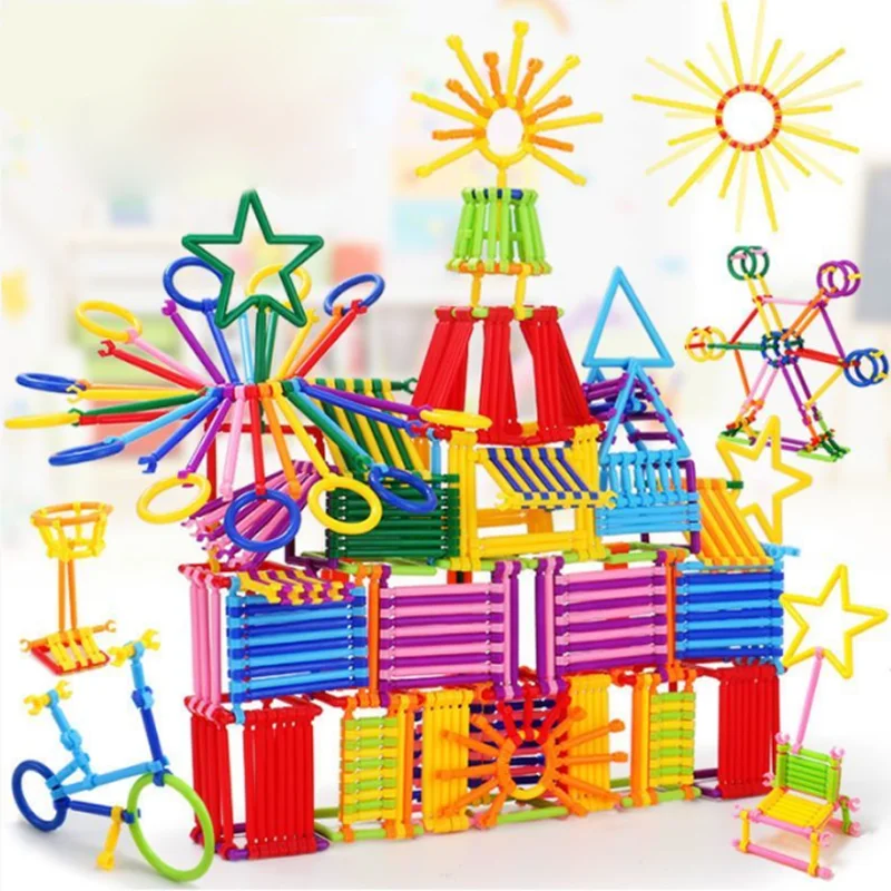 100/400 montiert Bausteine DIY Smart Stick Blöcke Fantasie Kreativität Pädagogisches Lernen Spielzeug Kinder Geschenk