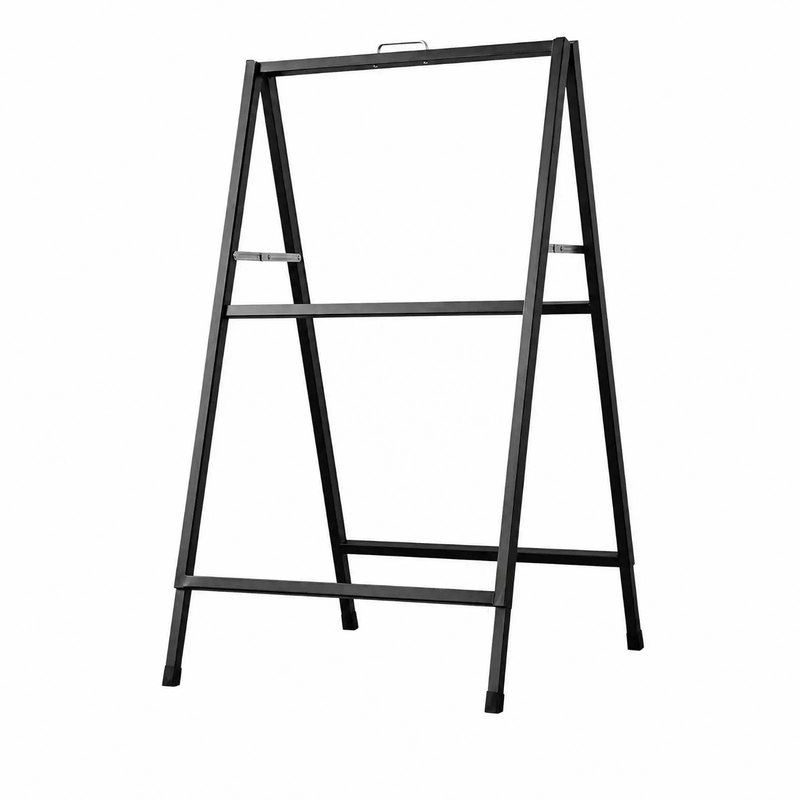 Portable Poster Display Stand Iron Frame Double Sided Sign Holder for Menu Display and Storefront Use Foldable No Assembly