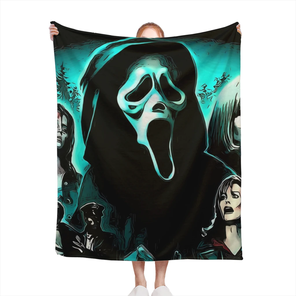 

Scream MovieBlanket Soft Throw Blanket for Home Bedroom Bed Sofa Picnic Travel Office Rest Cover Blanket Kids