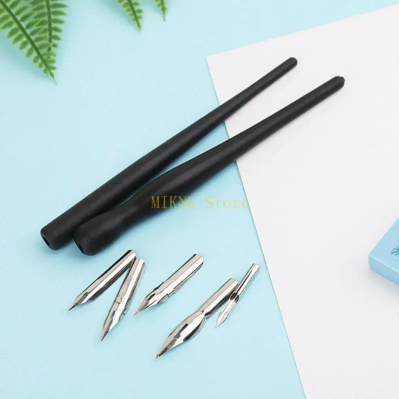 Набор держателей для ручек Manga, инструменты для рисования в стиле комиксов, каллиграфия + 5 наконечников, инструменты для рисования в стиле комиксов и каллиграфии для начинающих