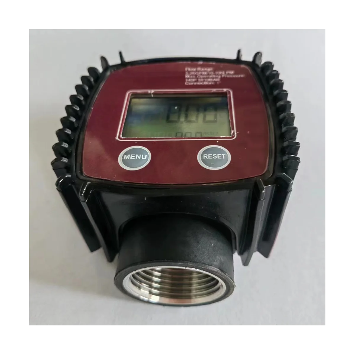 Turbine Oil Fuel Flow Meter K25 Water Flow Meter LCD Flow Meter Pipeline Liquid Flow Meter Sensors 2.3-3.3V-B Blue