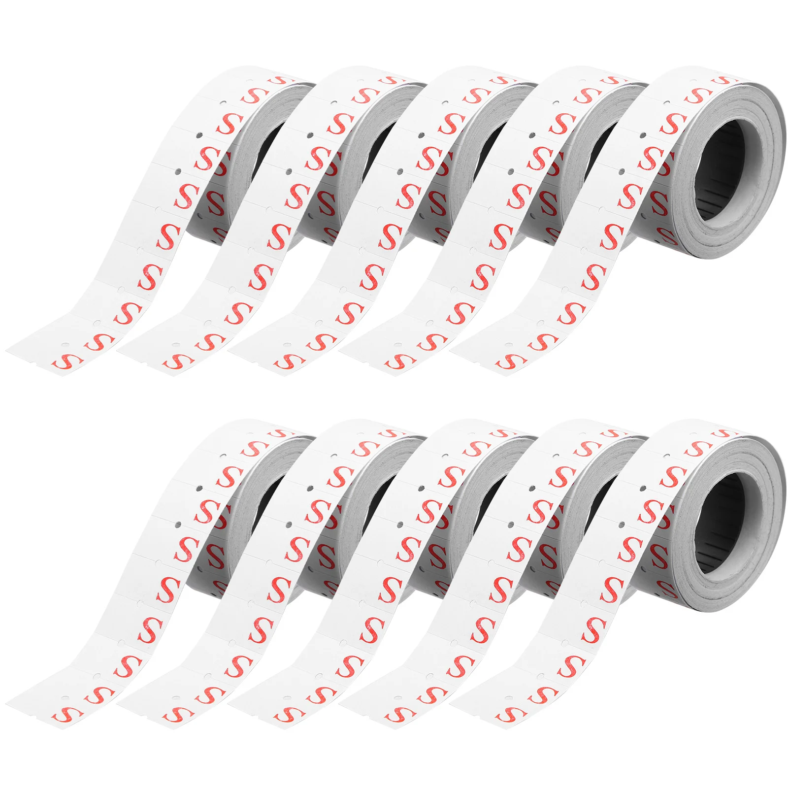 

10pcs Clothing Size Stickers Self-Adhesive Labels For T Shirts Sweaters Coats Pants Skirts Daycare Nursing Home Organization